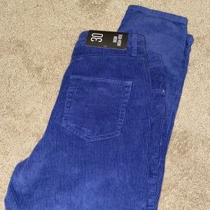 NWT Blue Corduroy BDG Mom High-Rise Jeans
